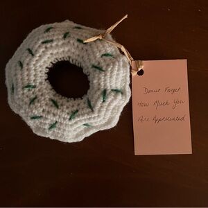 Handmade Appreciation Gift Donut Pun Crochet Thank You Holiday Coworker Team